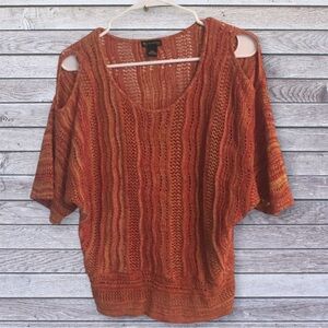 New Directions cold shoulder sweater pxl